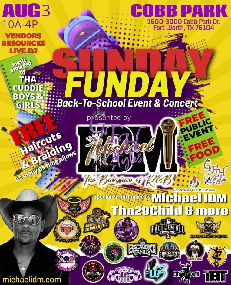 Sunday Funday Back To School Event &Concert