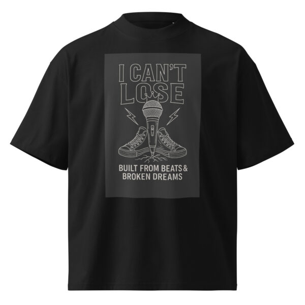 Unisex organic oversized high neck t-shirt - Image 5